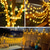 ieftine Luminile solare de exterior-Șiruri de lumini cu bulbi solari în aer liber 50 LED-uri 7m lumini cu bilă de cristal 6.5m 30 LED-uri impermeabile IP65 8 modele lumini de fantezie solare ghirlande de grădină decor