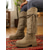 billige Slouch Boots-Dame Støvler Slouchy støvler Daglig Knehøye Støvler Dusk Lav hæl Kvadratisk Tå Bohem Fritid Semsket fuskelær Tøfler Kakifarget
