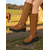 economico Stivali da cavallo-stivali da equitazione alti fino al ginocchio da donna con plateau neri - stivali con suola spessa e borchiata per stile equestre, moda autunnale e abbigliamento casual per attività all'aperto