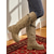 billige Slouch Boots-Dame Støvler Slouchy støvler Daglig Knehøye Støvler Dusk Lav hæl Kvadratisk Tå Bohem Fritid Semsket fuskelær Tøfler Kakifarget