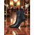 preiswerte Stiefeletten-Damen-Stiefeletten mit spitzer Zehenpartie und Stilettoabsatz in Gold-Metallic – stylisches High Heel-Schuhwerk für Partys im Nachtleben, Clubbing und Abendmode
