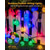 ieftine Luminile solare de exterior-Șiruri de lumini cu bulbi solari în aer liber 50 LED-uri 7m lumini cu bilă de cristal 6.5m 30 LED-uri impermeabile IP65 8 modele lumini de fantezie solare ghirlande de grădină decor
