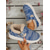 cheap Snow &amp; Winter Boots-Women's Denim Fleece Lined Snow Booties – Warm Casual Slip-On Winter Shoes with Velcro Strap for Travel and Outdoor Walks
