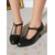 preiswerte Pumps mit Kitten-Heel-Beigefarbene Pumps mit T-Riemen und Kitten Heel für Damen – elegante Schuhe im Vintage-Stil der 50er Jahre mit runder Spitze für den Weg zur Arbeit im Herbst und Winter, Büro-Outfits und elegante