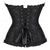 billige korsett-Rokoko Punk og gotisk Victoriansk Korsett Overbustkorsett Goth Girl Blonde Blomstret Kostyme Dame Halloween Karneval Ytelse Fest Voksen Korsett