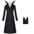 preiswerte Damenkostüme-Gothic-Horror Dunkle Wissenschaft Kleid Kostüm Festkleidung Cosplay for Damen Erwachsene Halloween Karneval Leistung Party Pädagogisches Ankleiden