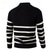 preiswerte Herrenpullover-Herren Pullover Pullover mit Viertelreißverschluss Strickpullover Gerippt Stricken Normale Oberteile Gestrickt Streifen Halber Reißverschluss Mode Lässig Urlaub Alltagskleidung Bekleidung Winter