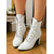 abordables Victoriano &amp; Eduardo-Botines rojos de tacón alto con cordones para mujer: botas estilo victoriano retro chic de piel sintética y encaje para looks de otoño, ropa de calle y eventos festivos.