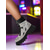 baratos Botas da moda-Botas plataforma de combate femininas com strass - botas de cano curto brilhantes com cadarço e sola grossa para festas e saídas à noite &amp;moda de festival