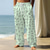 baratos Calça Casual Estampada Masculina-Homens Calças Calças largas Calça casual Cintura elástica com cordão Calças de linho com bolsos Pessoas Boneco de palito Comprimento total Ao ar livre Férias Engraçado Preto Branco Sem Elasticidade