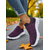 cheap Women's Sneakers-Women's Pink Flyknit Slip-On Sneakers with White Sole – Casual Lightweight Walking Shoes for Fitness, Travel and Everyday Wear