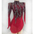 abordables Vestidos de Patinaje Artístico-Vestido de patinaje artístico para mujer y niña, rojo, espalda abierta, dobladillo asimétrico, malla de alta elasticidad, ropa de entrenamiento para competición, patinaje clásico con