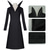 preiswerte Damenkostüme-Gothic-Horror Dunkle Wissenschaft Kleid Kostüm Festkleidung Cosplay for Damen Erwachsene Halloween Karneval Leistung Party Pädagogisches Ankleiden