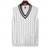 abordables Gilet pull-Homme Pull Gilet Robe pull Pull Gilet Pull Tricoté Côtelé Tricoter Hauts Réguliers Tricoté Uni Col en V Mode Occasionnel Vacances Tenue quotidienne Vêtement Tenue Automne Hiver Noir Blanche S M L