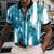 abordables Polo géométrique pour homme-Homme Abstrait Métallique Polos à zip Manche Courte Polos Chemises à Col Occasionnel Athleisure Tenue quotidienne Impression 3D Été Rouge Bleu Violet