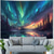 abordables Tapices de pared-tapiz Tapices Galaxia Espacio 3D Místico Cuarto Sala Residencia universitaria Fondo de puerta de pared con decoraciones