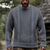 preiswerte Herrenpullover-Herren Pullover Strickpullover Gerippt Stricken Normale Oberteile Gestrickt Einfach Rundhalsausschnitt Mode Basic Urlaub Alltagskleidung Bekleidung Herbst Winter Schwarz Rote M L XL