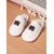 cheap Women's Slippers &amp; Flip-Flops-Women's Wide Width Pink Plush House Slippers – Cozy Indoor Slip-Ons with Cushioned Sole for Home, Dorm and Relaxed Lounging