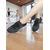 voordelige Oefen-dansschoenen-Professionele dansschoenen voor dames - koraalroze flyknit veterschoenen voor jazz en oefeningen met lage hak, lichtgewicht en ademend ontwerp voor ballroom-, latin- en podiumoptredens