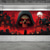 cheap Garage Door Cover-Halloween Garage Door Cover Grim Reaper Skull Banner Haunted House Cemetery Scene Horror Spooky Backdrop Tapestry for Outdoor Wall Fence Decoration