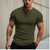 billiga Casual Henley T-shirt-Herr Henleytröja Muskelskjorta Ribbstickad t-shirt T-tröja Kort ärm Slät Mode Designer Grundläggande Henley Semester Gata Utekväll Sommar Svart Vit Marinblå Henley T-shirt
