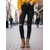 abordables Botines-Botines con estampado de leopardo para mujer con tacón de bloque: botas cortas de moda con estampado animal para uso casual y de fiesta.