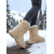 baratos Botas de neve e inverno-Botas de neve femininas de inverno – calçados para atividades ao ar livre, impermeáveis, quentes, forrados com pele e cadarço, para clima frio e caminhadas