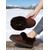 abordables Botas de nieve e invierno-Botas de nieve marrón claro para mujer con ribete de piel sintética y suela de diamantes de imitación: cómodas botas de invierno de ante sintético para el hogar y para exteriores en invierno.