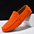 billige Casual loafers-Herre En pedal Retro Store størrelser Gange Fritid Daglig PU Bekvem Knehøye støvler Tøfler Rødbrun Svart Gul