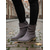 abordables Botas holgadas-Botines holgados de ante beige para mujer: botines estilo western de tacón bajo, informales y cómodos