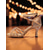 abordables Chaussures de danses latines-Chaussures de danse à lanières noires et strass pour femmes - Talons de danse latine Gatsby des années 1920 pour soirée &amp; performance
