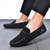 billige Casual loafers-Herre En pedal Retro Store størrelser Gange Fritid Daglig PU Bekvem Knehøye støvler Tøfler Rødbrun Svart Gul