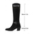 abordables Bottes souples-Bottes souples marron à rabat pour femmes avec talons moyens - Bottes de style western en faux daim à tige convertible à 2 voies pour le streetwear quotidien et les tenues d'automne