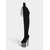 baratos Botas com salto-Botas femininas plataforma acima do joelho com cadarço - botas de salto alto para pole dance, cano alto, para vida noturna e festas