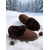 abordables Botas de nieve e invierno-Botas de nieve marrón claro para mujer con ribete de piel sintética y suela de diamantes de imitación: cómodas botas de invierno de ante sintético para el hogar y para exteriores en invierno.