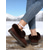 abordables Botas de nieve e invierno-Botas de nieve marrón claro para mujer con ribete de piel sintética y suela de diamantes de imitación: cómodas botas de invierno de ante sintético para el hogar y para exteriores en invierno.