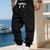 voordelige Joggingbroek-Voor heren Joggingbroeken Jogger Broek Jacquard Trekkoord Zak Effen Comfort Buitensporten Dagelijks Modieus Casual Zwart Wit Micro-elastisch