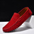 billige Casual loafers-Herre En pedal Retro Store størrelser Gange Fritid Daglig PU Bekvem Knehøye støvler Tøfler Rødbrun Svart Gul
