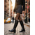 abordables Botas para montar-Botas altas hasta la rodilla de piel sintética para mujer con cremallera lateral y tacones bajos, calzado de moda urbana elegante.