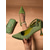 cheap Classic Pumps-Women's Green Rhinestone Heels and Matching Clutch Bag Set - Elegant Pointed Toe Pumps with Ankle Strap for Formal Events and Cocktail Parties