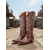 abordables Cowboy y botas occidentales-Mujer Botas Botas cowboy Botas vaqueras Exterior Diario Color sólido Botas a media pierna Bordados Tacón Cuadrado Dedo Puntiagudo Elegante Vintage Lujoso Cuero PU Sin Cordones Negro Marrón Beige