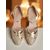 abordables Pompes Classiques-Escarpins à talons compensés pailletés et bride cheville pour femmes - chaussures de soirée dorées élégantes pour cocktails et tenues de soirée