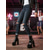 abordables Barroco &amp; Declaración-Botas de discoteca con plataforma de piel sintética de charol negro para mujer con adornos de estrellas brillantes: tacones gruesos inspirados en los años 80 para discotecas, espectáculos y moda Y2K.