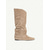 abordables Botas holgadas-Botas de cuña holgadas de gamuza para mujer: elegantes y cómodas para uso informal y salidas con estilo.