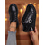 economico Sneakers da donna-Sneakers da donna con lacci in metallo argentato e fibbia in strass: scarpe casual alla moda per feste notturne e outfit da discoteca