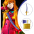 cheap Party Supplies-Cosplay Prop Replica for Korean Idol Movie, Cosplay Weapon, Fantasy Accessory, Halloween Costume, Movie Collectible, Anime Weapon Replica Christmas Gift