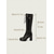cheap Fashion Boots-Women's Red Faux Leather Platform Knee-High Lace-Up Fashion Boots with Side Zipper - Chunky Heel Boots for Daily Outfits and Fall Winter Streetwear