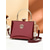 economico Clutch e borsette da sera-borsa da sera da donna in pelle verniciata color bordeaux con manico dorato, borsa in stile vintage Gatsby per cocktail party, matrimoni ed eventi formali