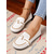 cheap Women's Slip-Ons &amp; Loafers-Women's Wide Width Flyknit Loafers with Knotted Bow – Casual Comfort Flat Shoes for Daily Wear and Travel