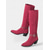 abordables Bottes souples-Bottes souples marron à rabat pour femmes avec talons moyens - Bottes de style western en faux daim à tige convertible à 2 voies pour le streetwear quotidien et les tenues d'automne